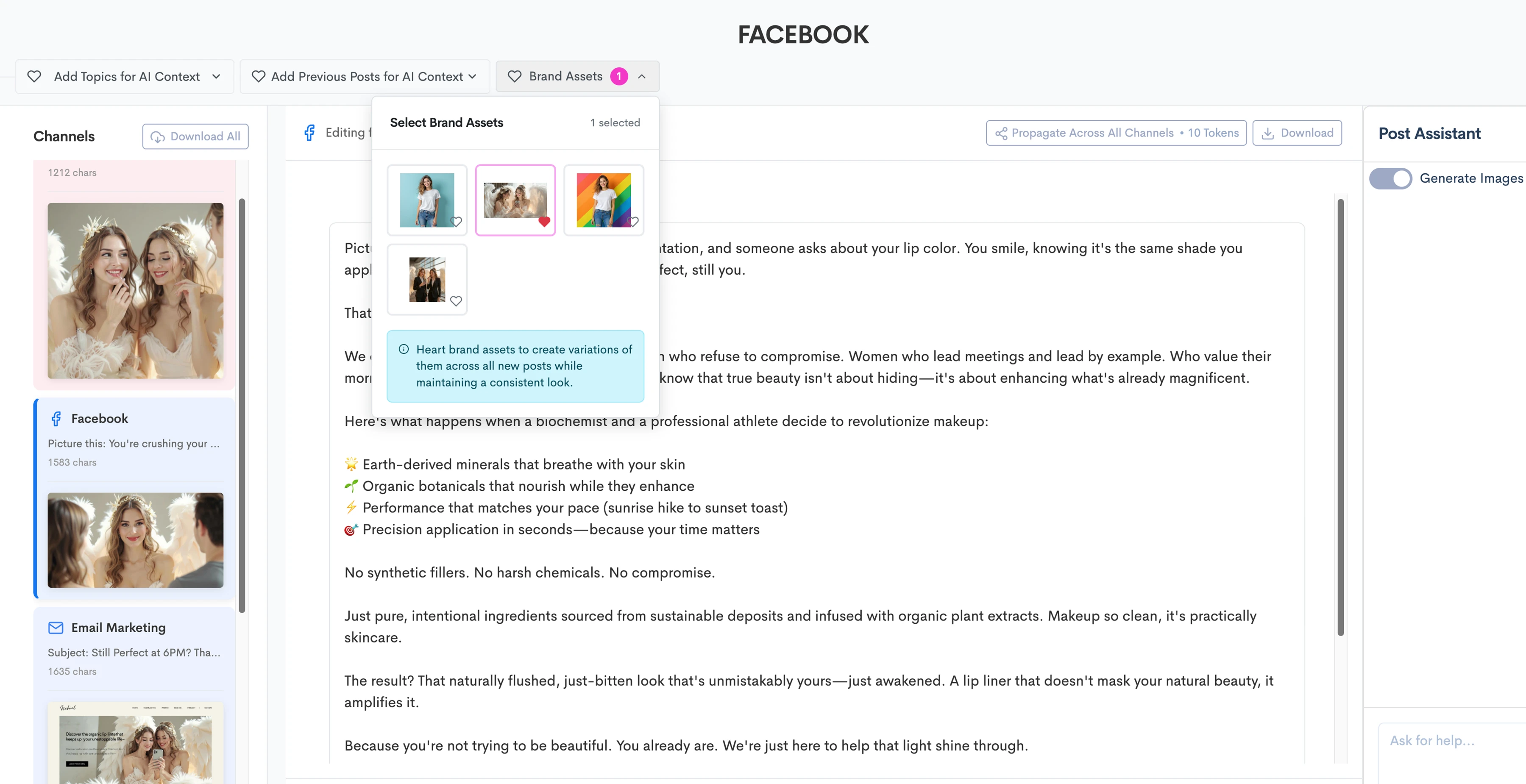 Create one post. Propagate everywhere.