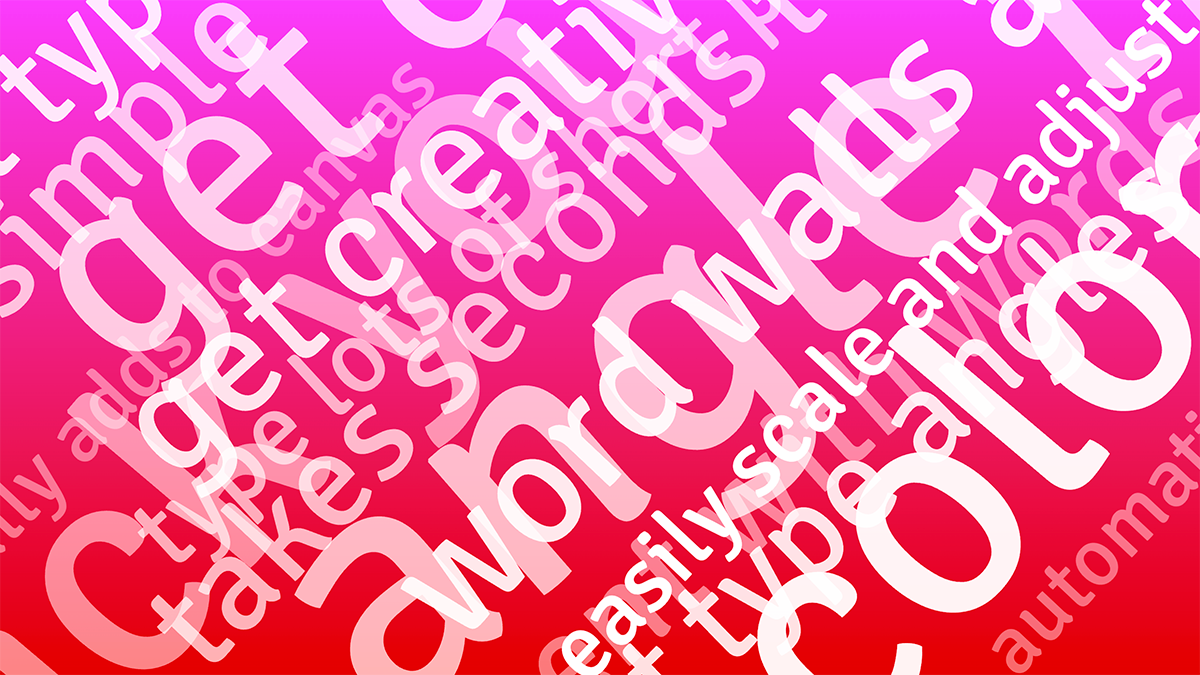 Text and graphic effects interface